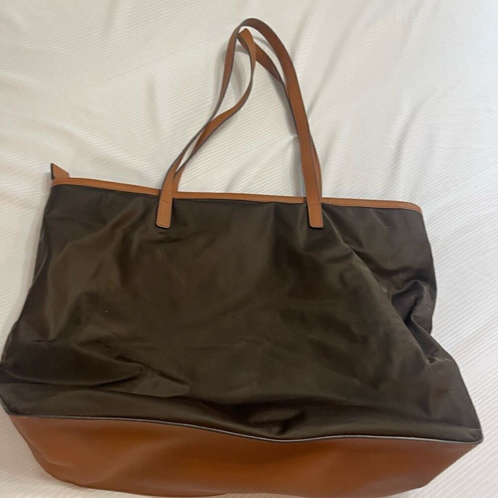 Michael Kors Brown Nylon Kempton Tote Purse - Picture 7 of 10